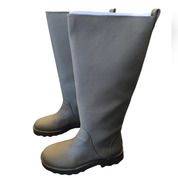 Aerosoles Slalom Olive Tall Faux Leather Womens Boots NEW - Picture 3 of 8